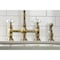 Kingston Brass KS1273PXBS Heritage Bridge Kitchen Faucet W/Brass Sprayer, Brass KS1273PXBS - alternate 7